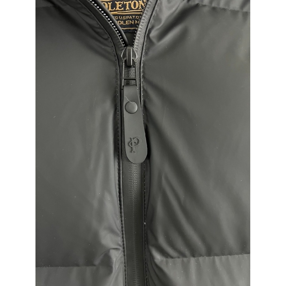 Pendleton Vancouver Puffer Jacket Womens M Black Hooded Long Down Fill Coat - Picture 13 of 14